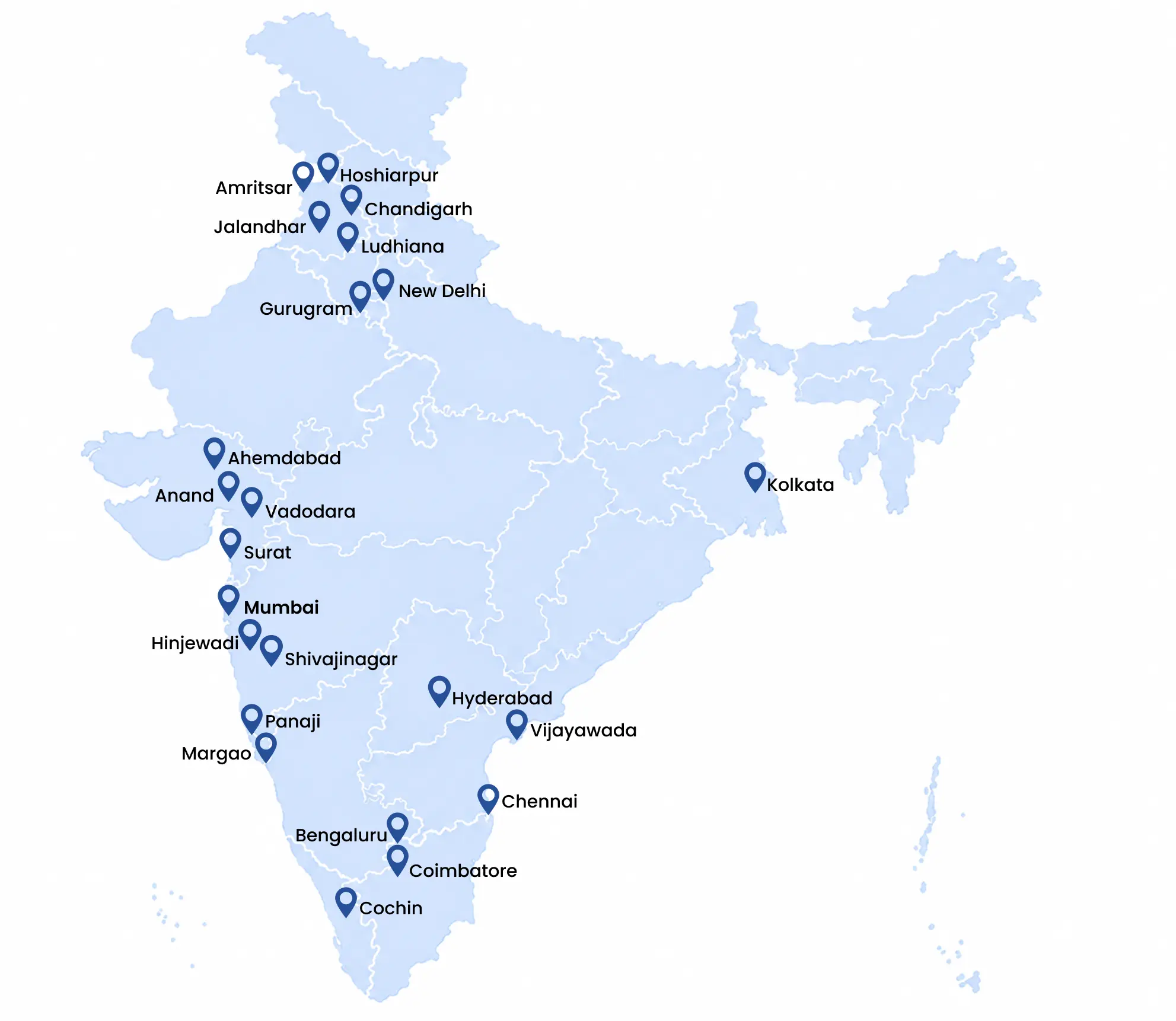 GlobalPay Pan India Map Network