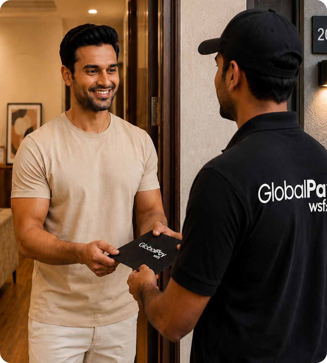 Doorstep delivery of forex currency